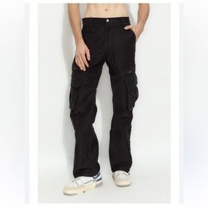 LA Gate Collection USA Cargo Tactical Pants Straight Leg Casual Black Size 34/30